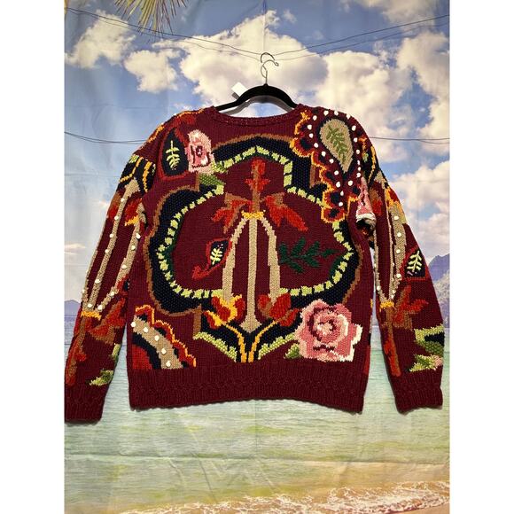 Vintage Hand Knitted Marisa Christina Classics Sweater Women's size Medium - Picture 4 of 9